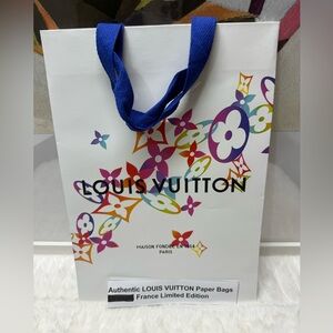 Authentic LOUIS VUITTON Paper Bags Orange, France Limited Edition 14 X 10in